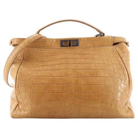 mens nylon peekaboo fendi|fendi peekaboo crocodile.